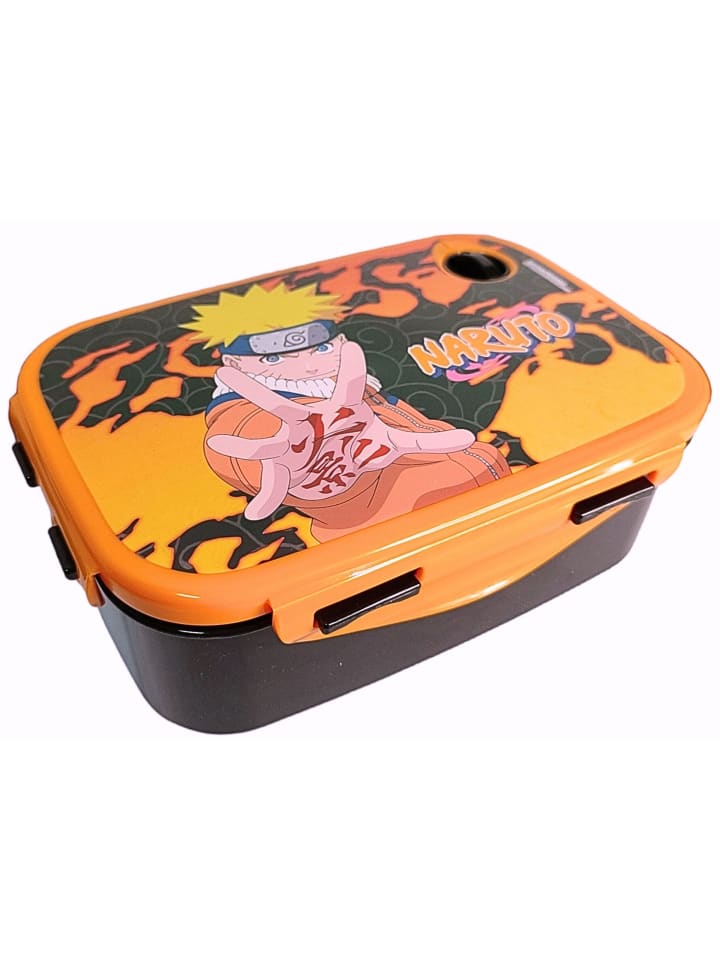 Naruto 2er Set: Brotdose   Alu-Trinkflasche Naruto Shippuden in Schwarz günstig kaufen 5,5