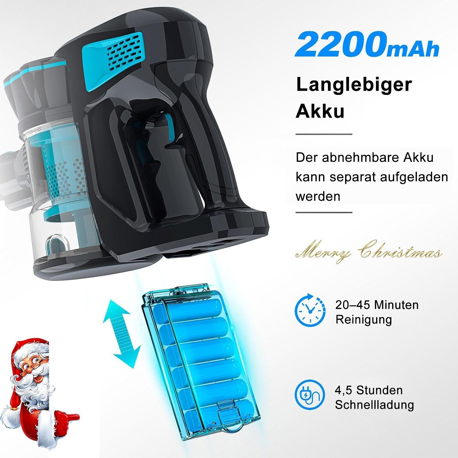 INSE Akku-Hand-und Stielstaubsauger V770, 600W Stielstaubsauger mit Kabel 6M, 20KPA Handstaubsauger