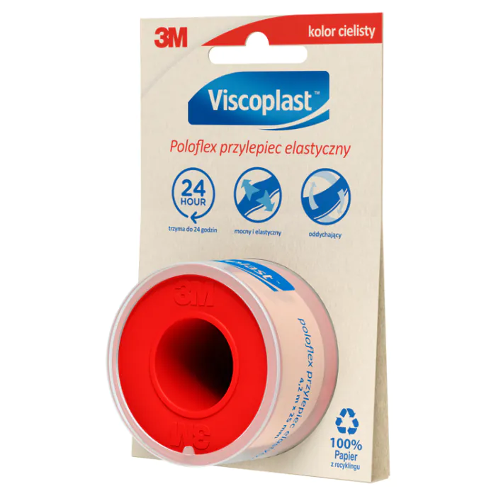 Fita adesiva elástica Viscoplast Poloflex, 0,025 x 4,2 m