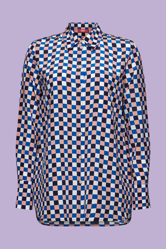 Bedruckte Seidenbluse