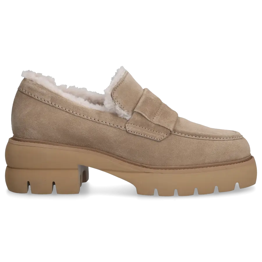 305 SOBE - Loafer CHAPLIN Veloursleder - beige