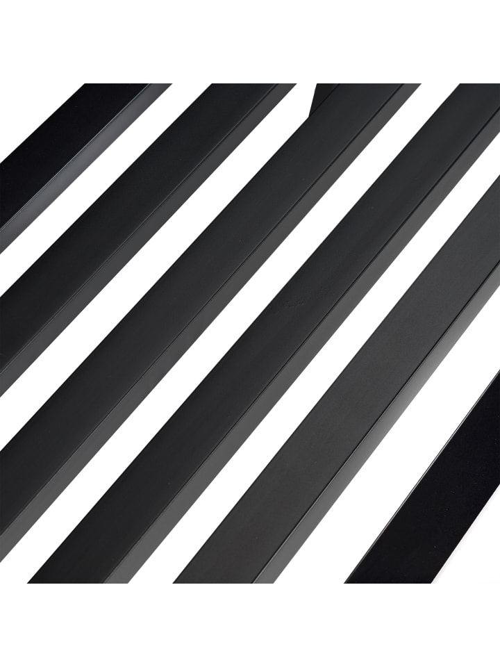 relaxdays Gartenbank in Schwarz - (B)127,5 x (H)82 x (T)59,5 cm günstig kaufen onesize