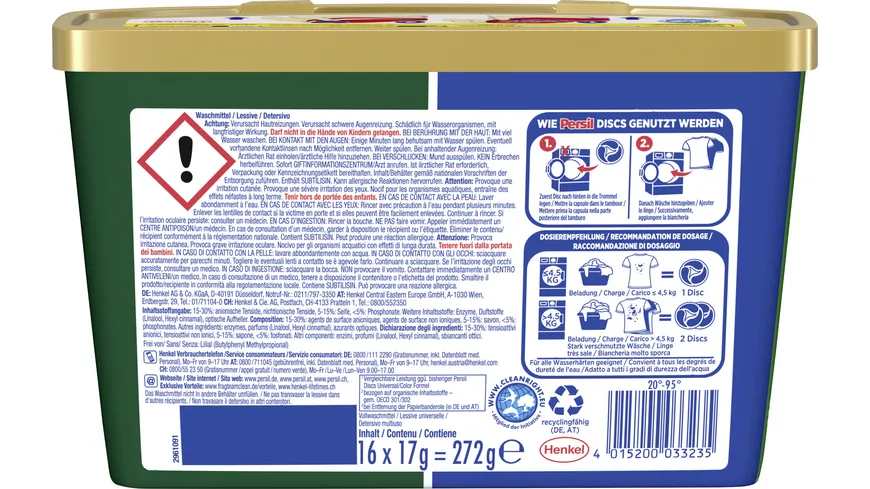 Persil 4in1 Discs Universal Excellence 16WL Vollwaschmittel