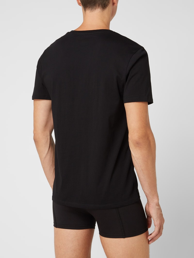 Comfort Fit T-Shirt im 2er-Pack in schwarz