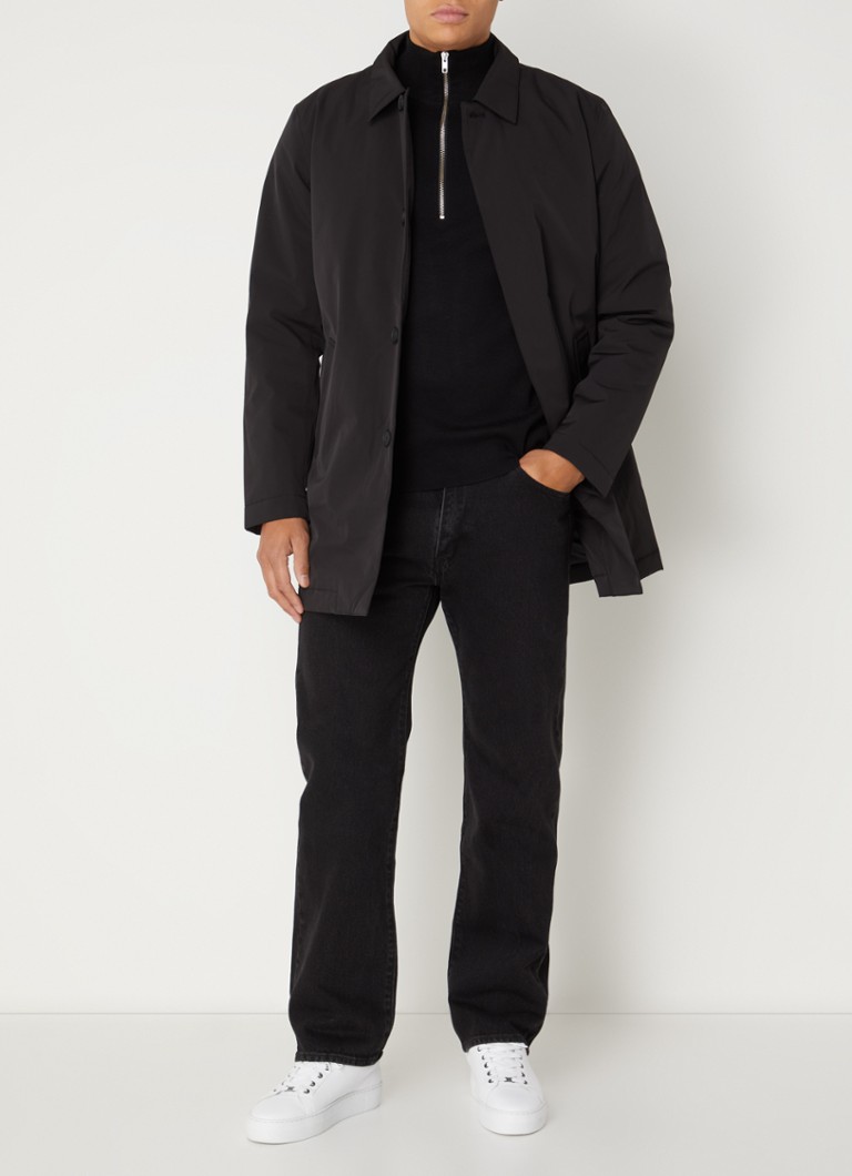 NN.07 Blake quilted trench coat with removable inner jacket
