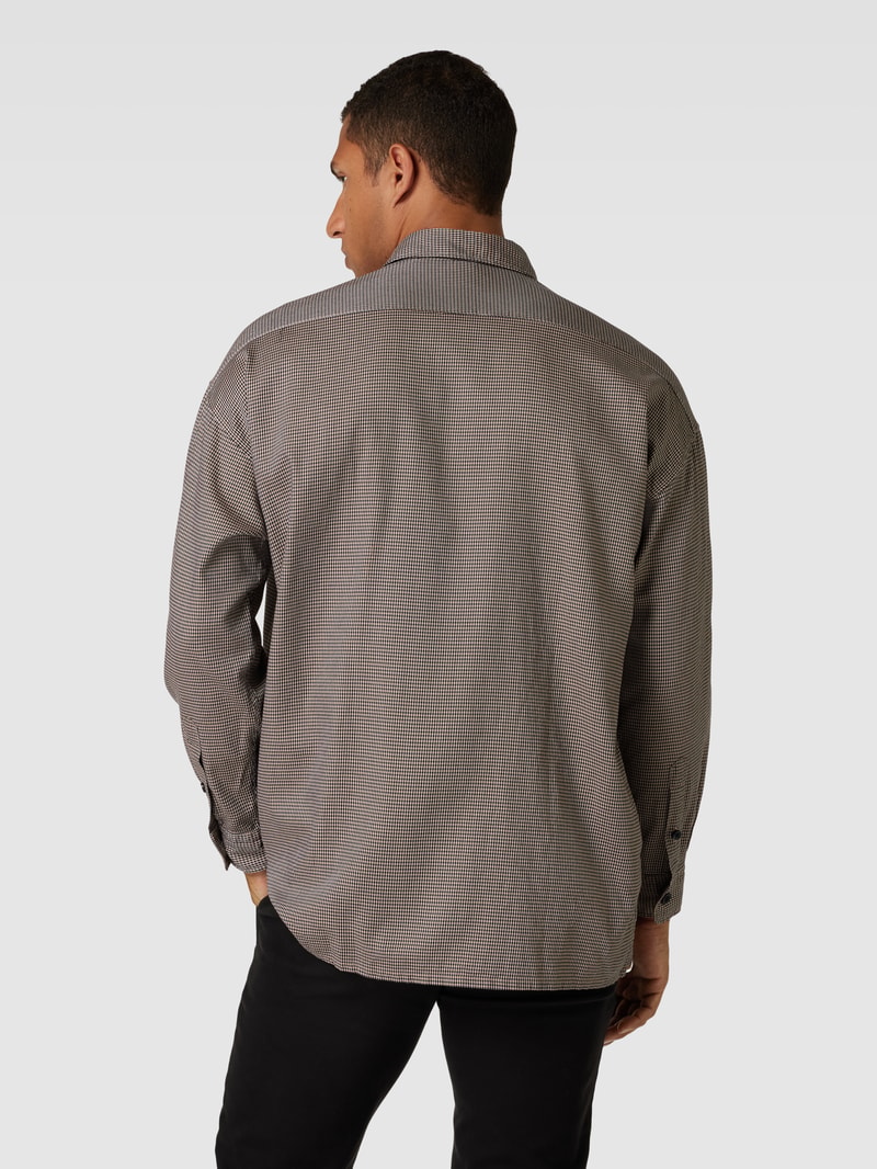 Freizeithemd mit Strukturmuster Modell 'Drew' in beige