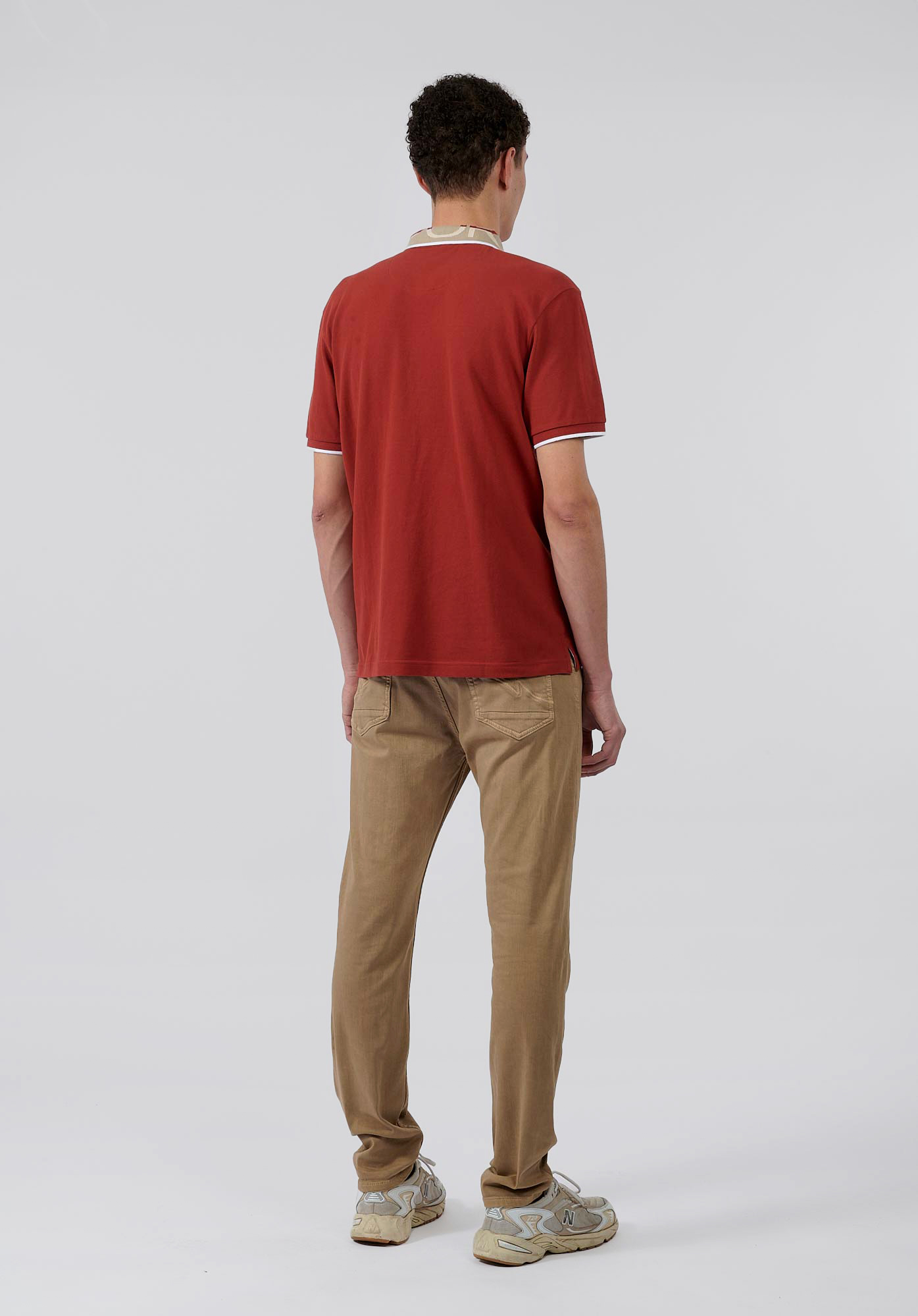 NOAH   Polo bordeaux homme 100% coton