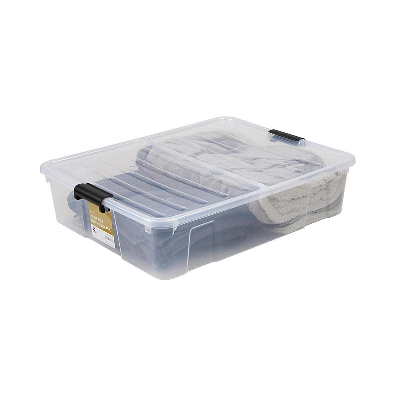Home Bedroller Homebox m/splitlokk og hjul 49 liter L70,4 x B58 x H18,2 x cm