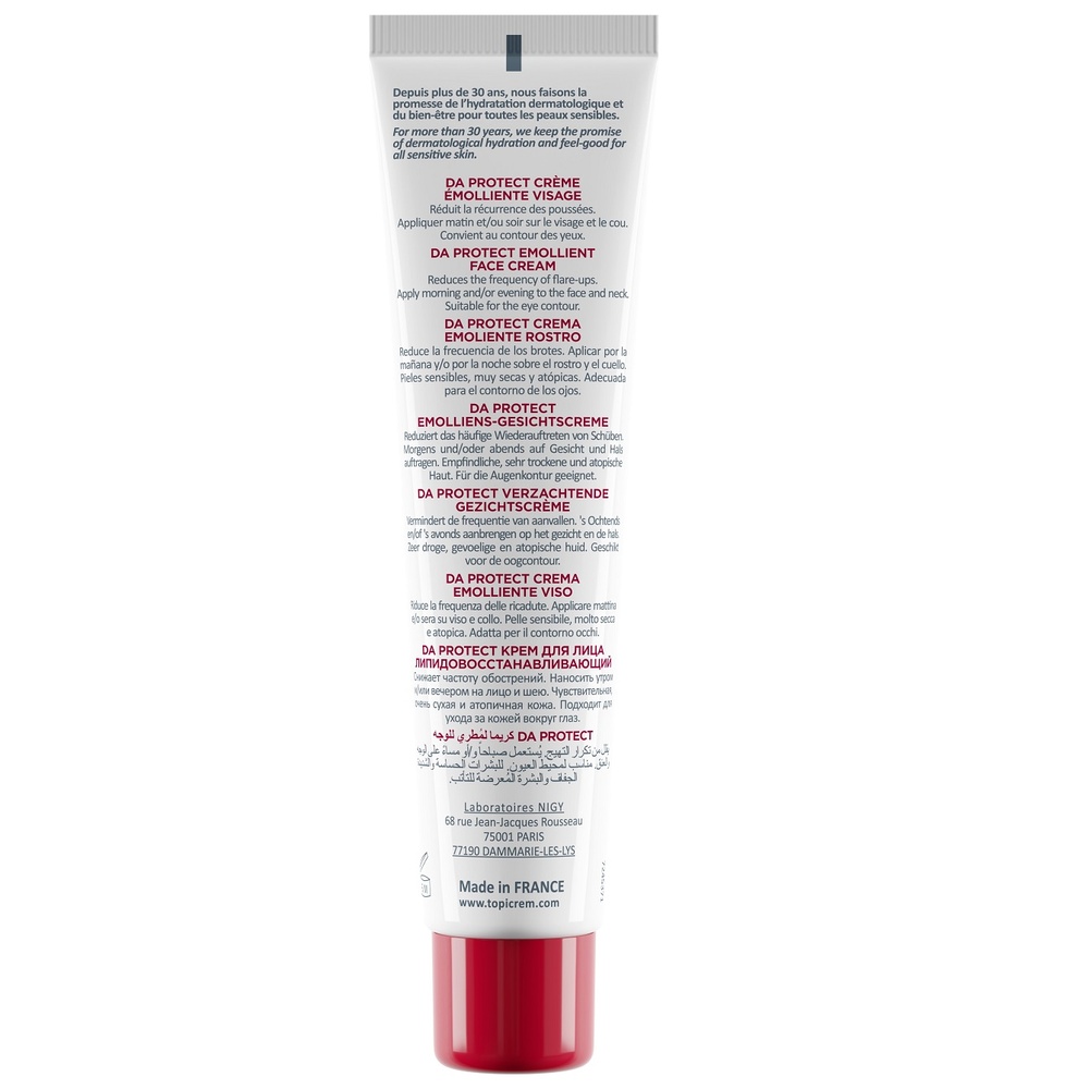 topicrem DA Protect Crème Emolliente Visage Crème Emolliente