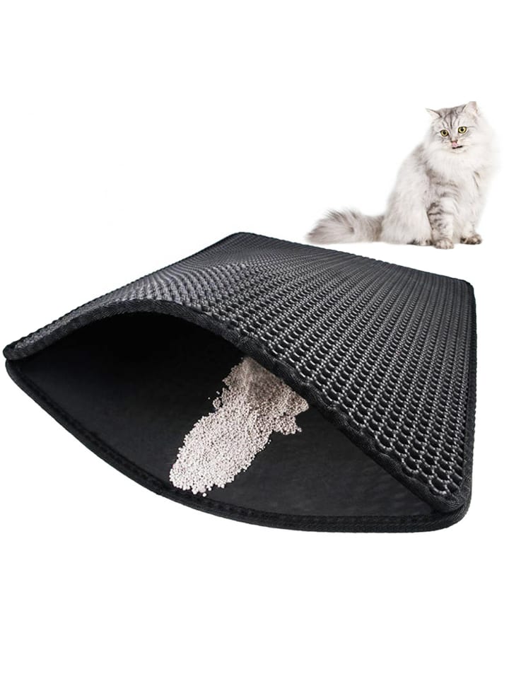 Intirilife Katzenklo Matte in Schwarz günstig kaufen onesize