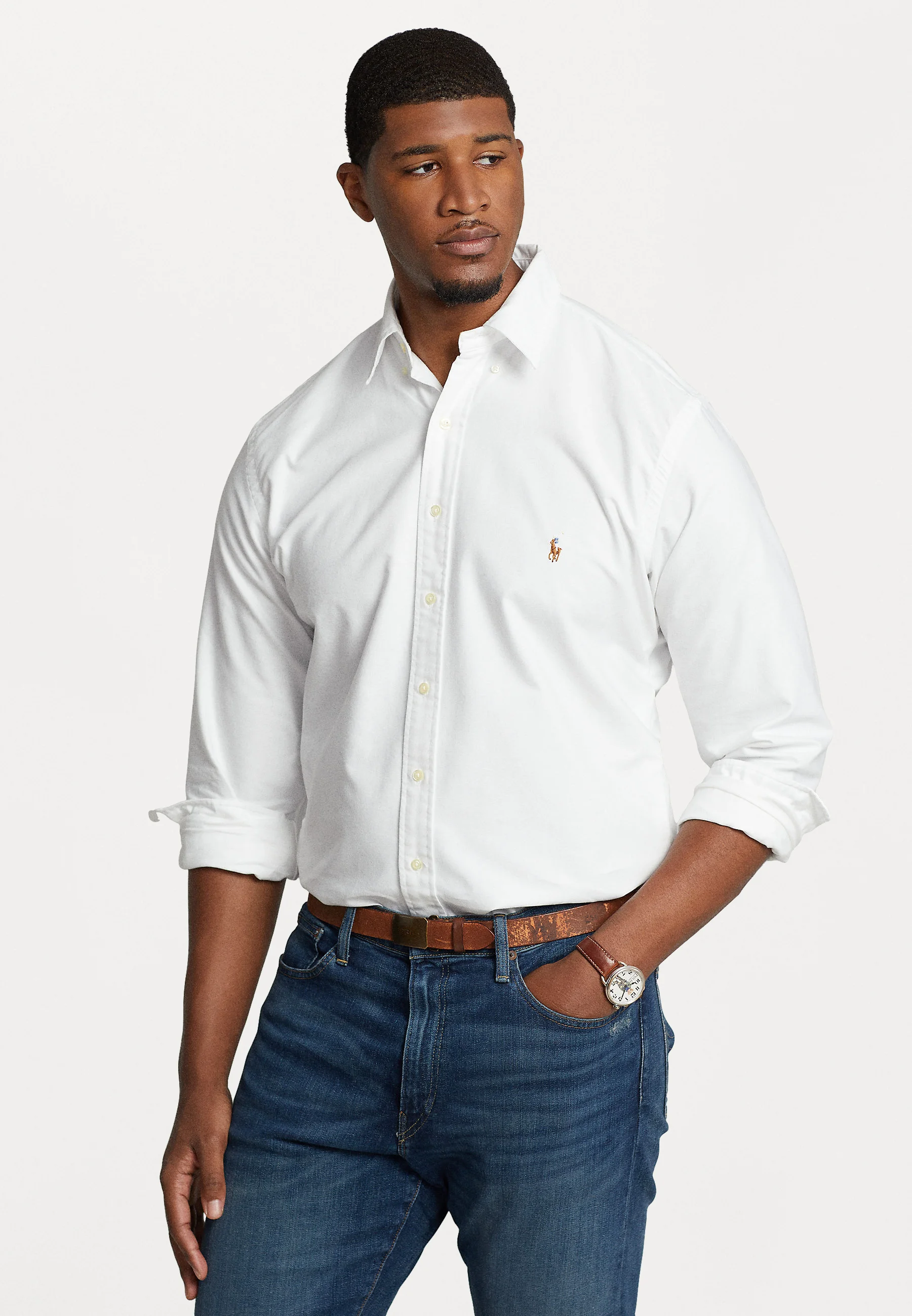 Camisa deportiva de manga larga Polo Ralph Lauren Big & Tall