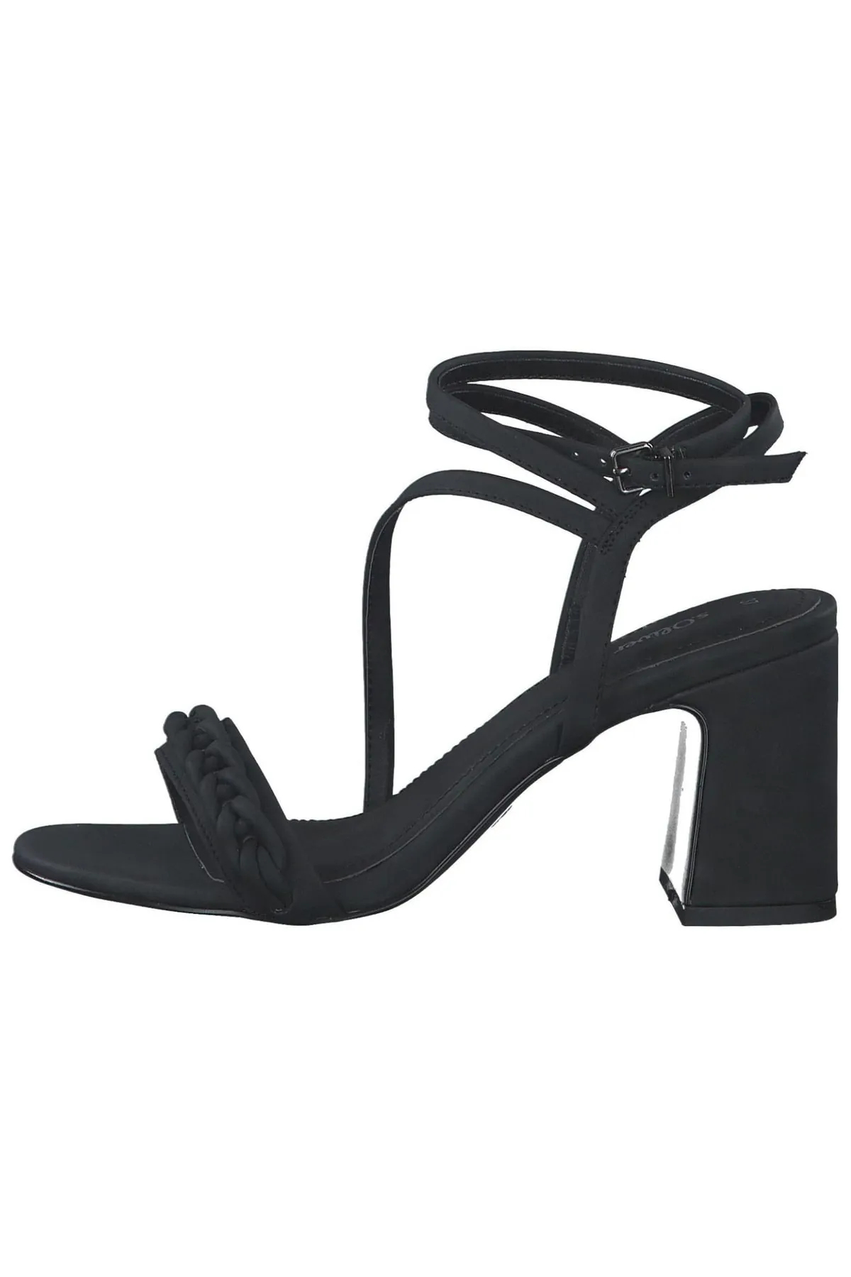 s.Oliver  Sandalette - Schwarz - Blockabsatz