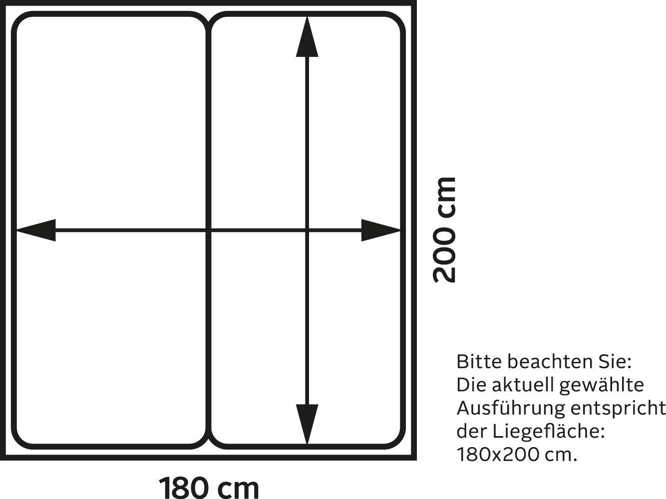 Schlaraffia Boxspringbett Saga, mit GELTEX® inklusive Topper, in Schwebeoptik, Kopfteilhöhe 133 cm
