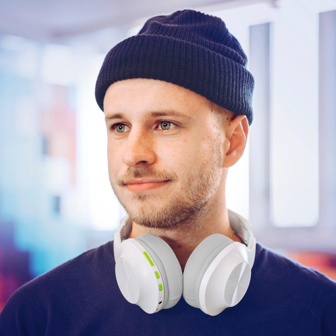 Hama Bluetooth® Kopfhörer Over Ear ohne Kabel, Bass Boost, faltbar kabellos Bluetooth-Kopfhörer (Sprachsteuerung, Google Assistant, Siri, A2DP Bluetooth, AVRCP Bluetooth, HFP, HSP, Bluetooth Headset)
