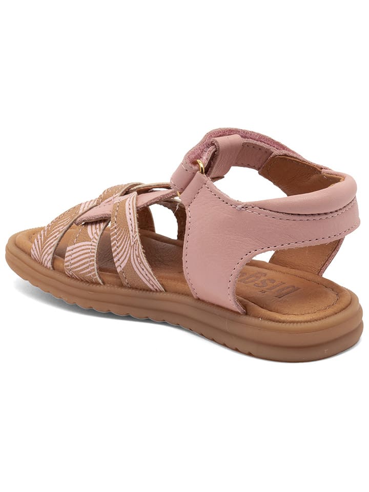 bisgaard Leder-Sandalen in Rosa günstig kaufen