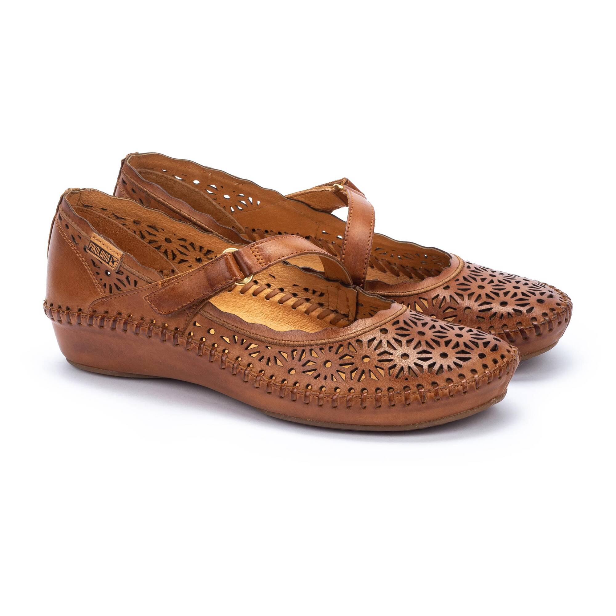 Baleriny damskie zapinane na rzepy - BRANDY