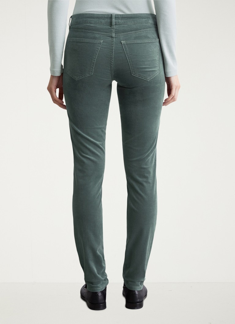 Jean slim taille mi-haute Marc O'Polo en coton biologique délavé.