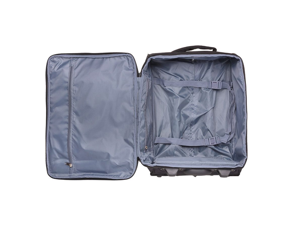 TravelZ 51 cm Black faltbares Händgepäckkoffer