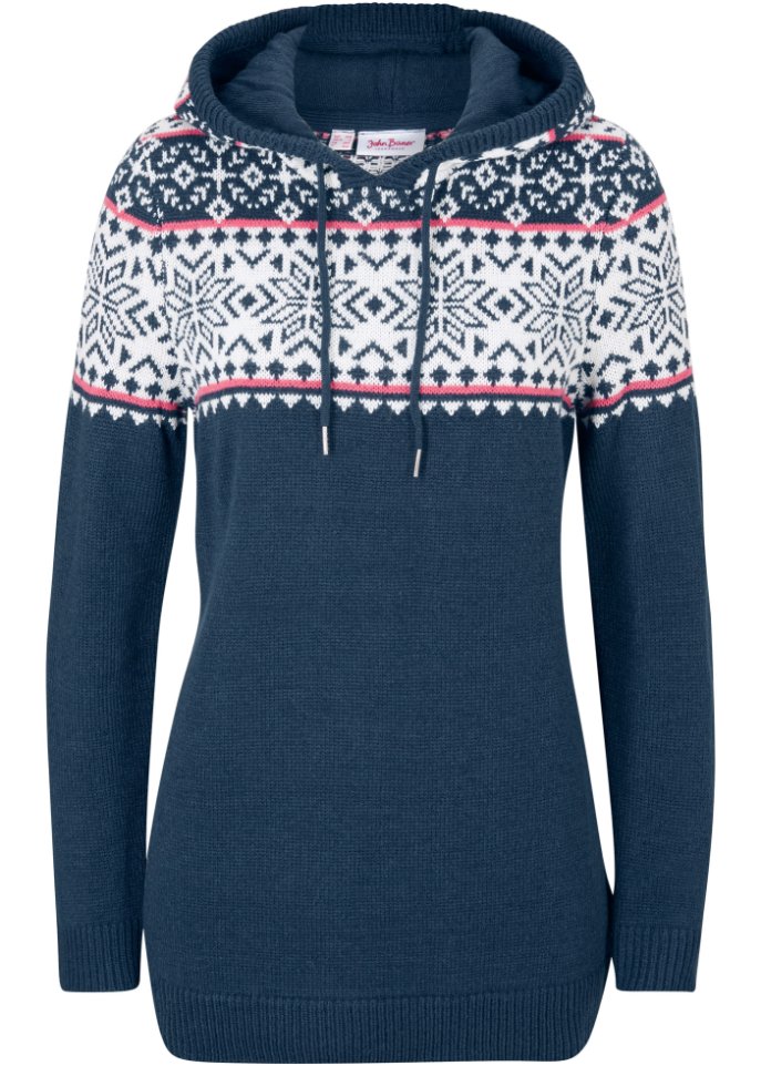 Strickpullover, mit Kapuze