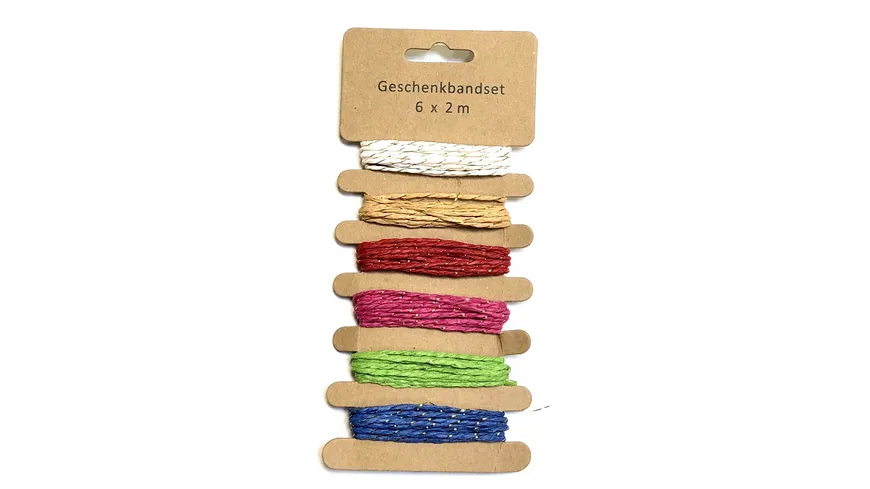 Geschenkband-Set Naturkordel 12 m