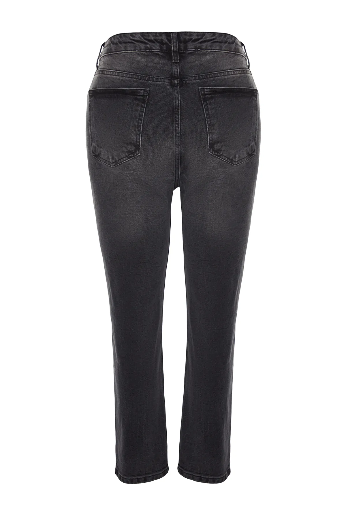 Trendyol Curve  Schwarze High-Bel-Mom-Jeans TBBAW24CJ00050