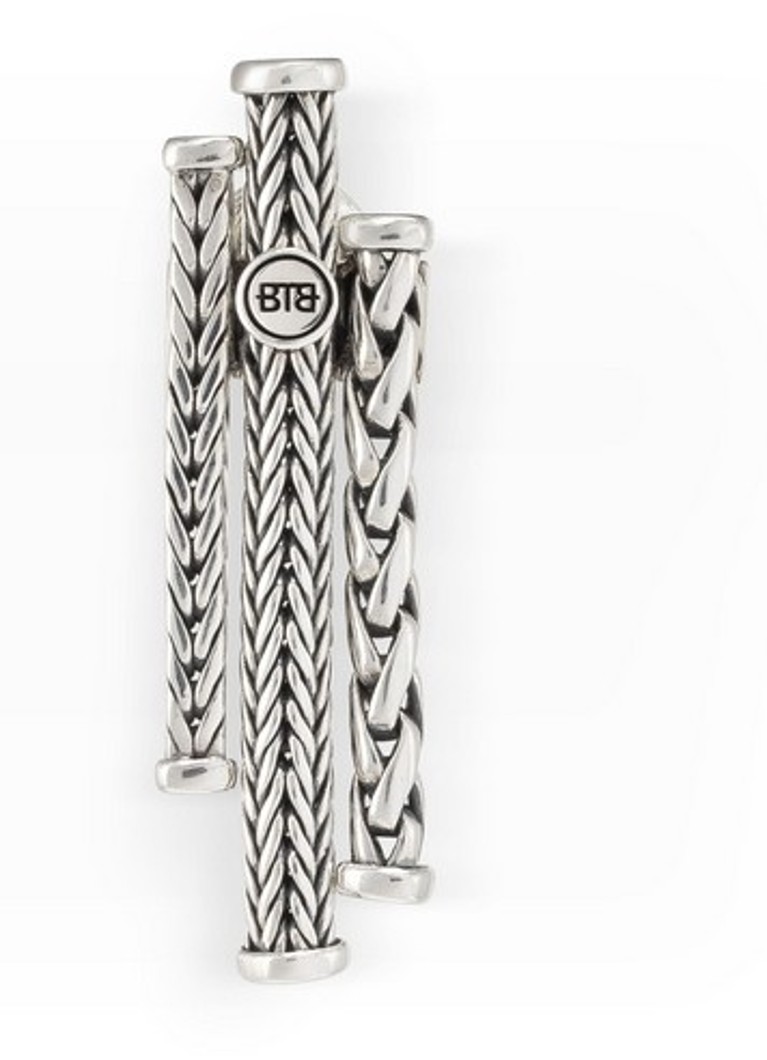 Buddha to Buddha Triple Mini Single Earrings in Silver