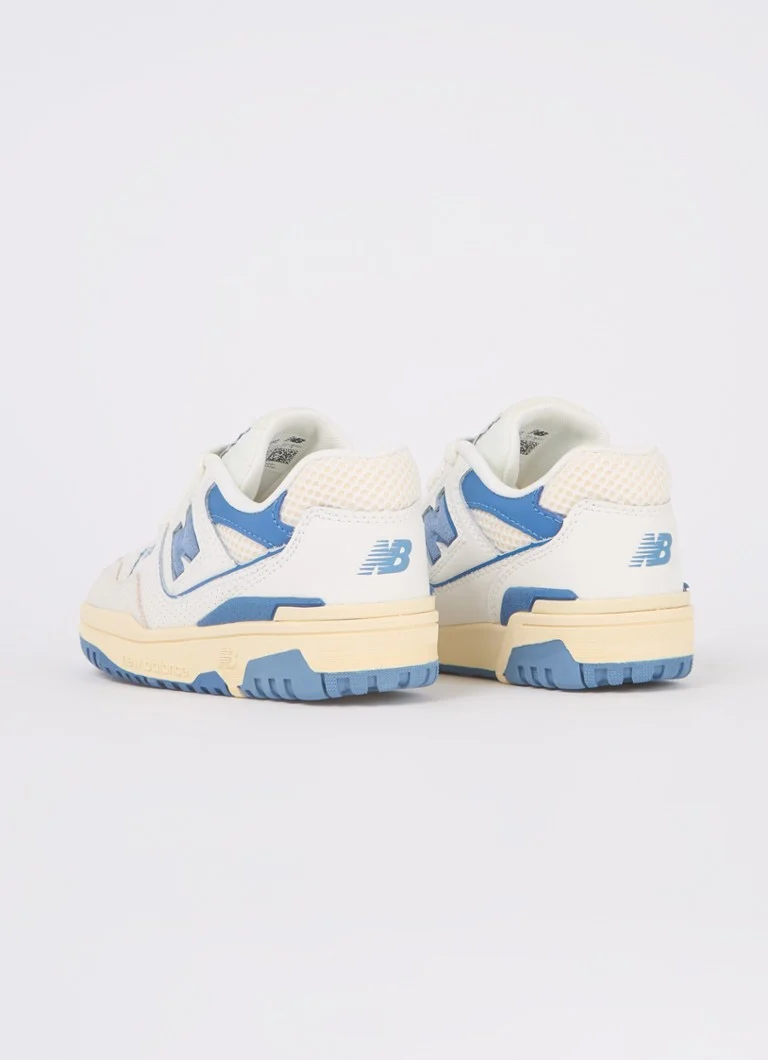 Teniși New Balance 550 din piele cu detalii din plasă