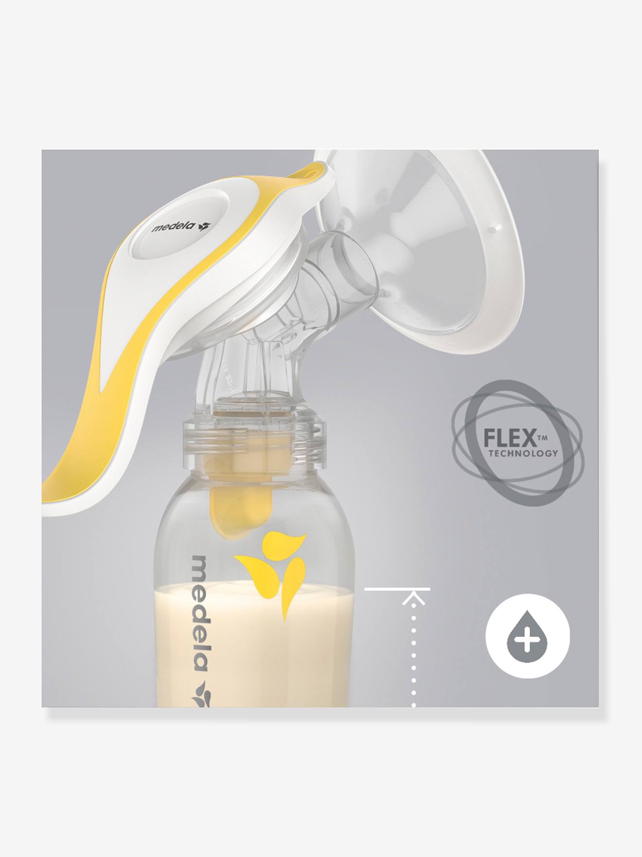 Medela Hand-Milchpumpe HARMONY FLEX MEDELA - weiß/transparent