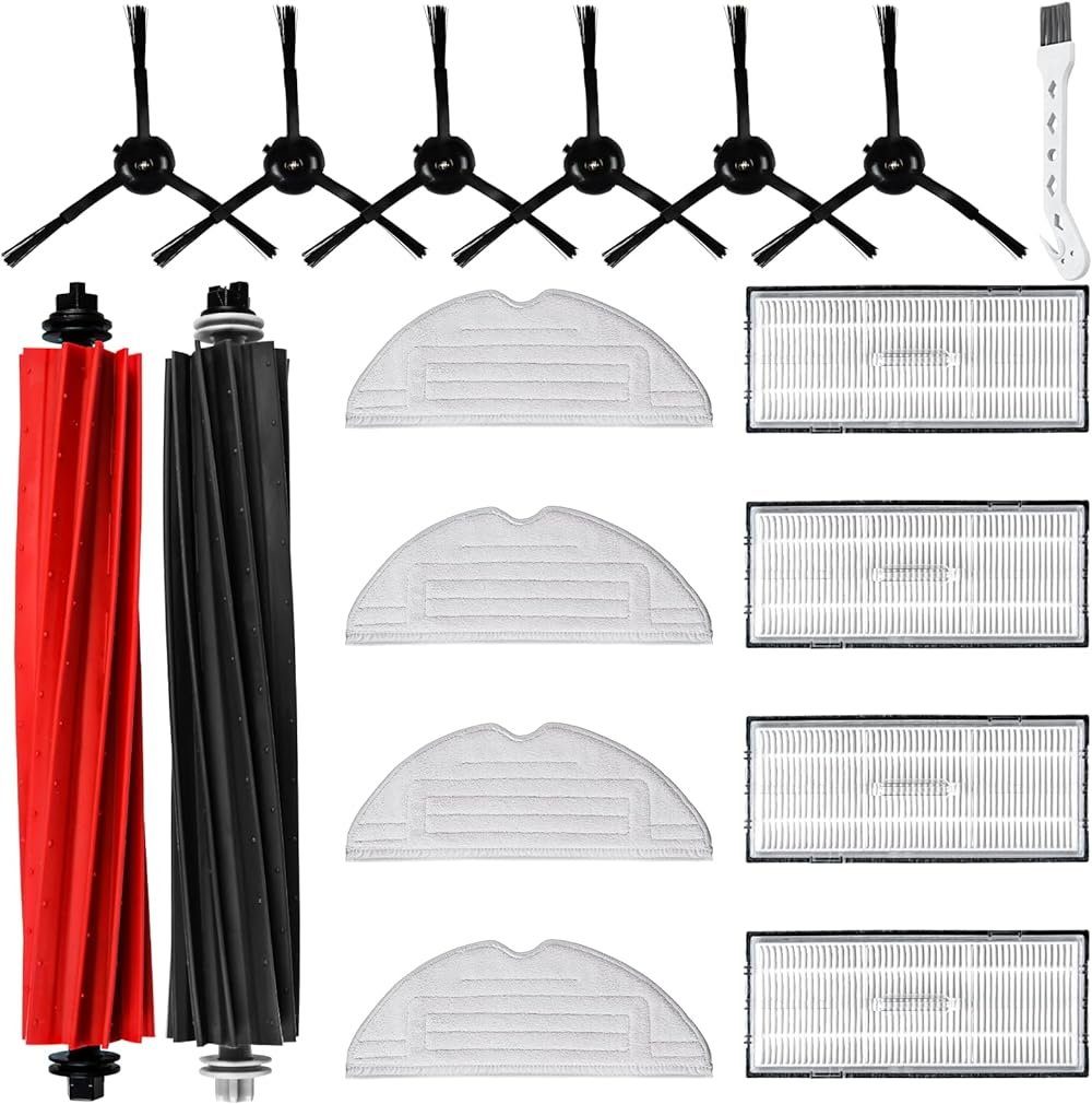 XDOVET Staubsaugerdüsen-Set 17 Stück Zubehör Ersatzteile für Roborock S8 / S8+ Saugroboter mit, (17-tlg)
