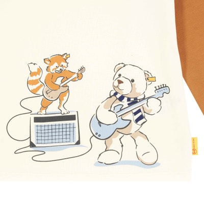 T-Shirt langarm, beige für Jungs