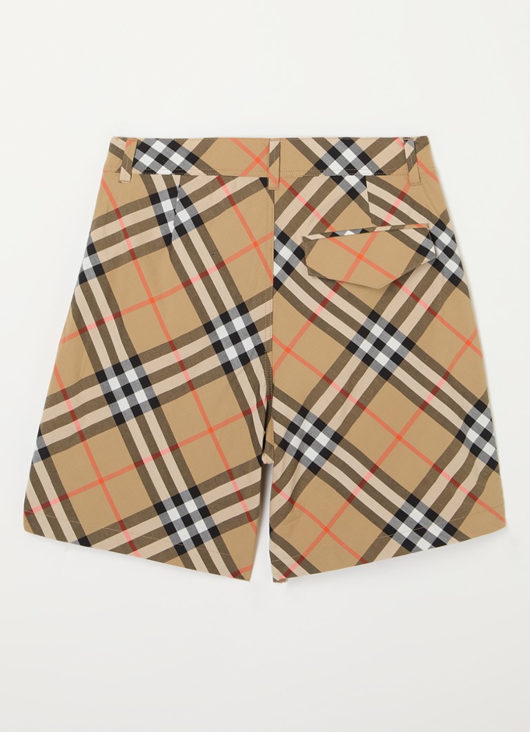 Szorty Burberry Oscar z bawełny organicznej z prostymi nogawkami