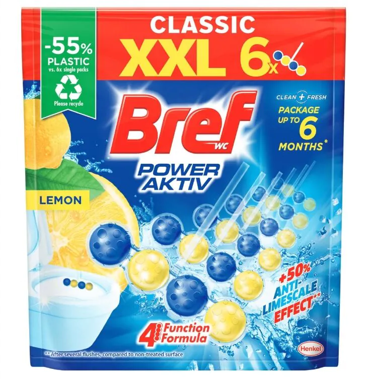 „Bref Power Active“ citrinų skonio sultys 6 x 50 g