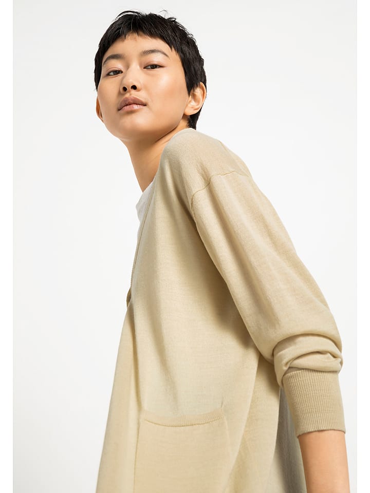 Hessnatur Wollcardigan in Gelb günstig kaufen