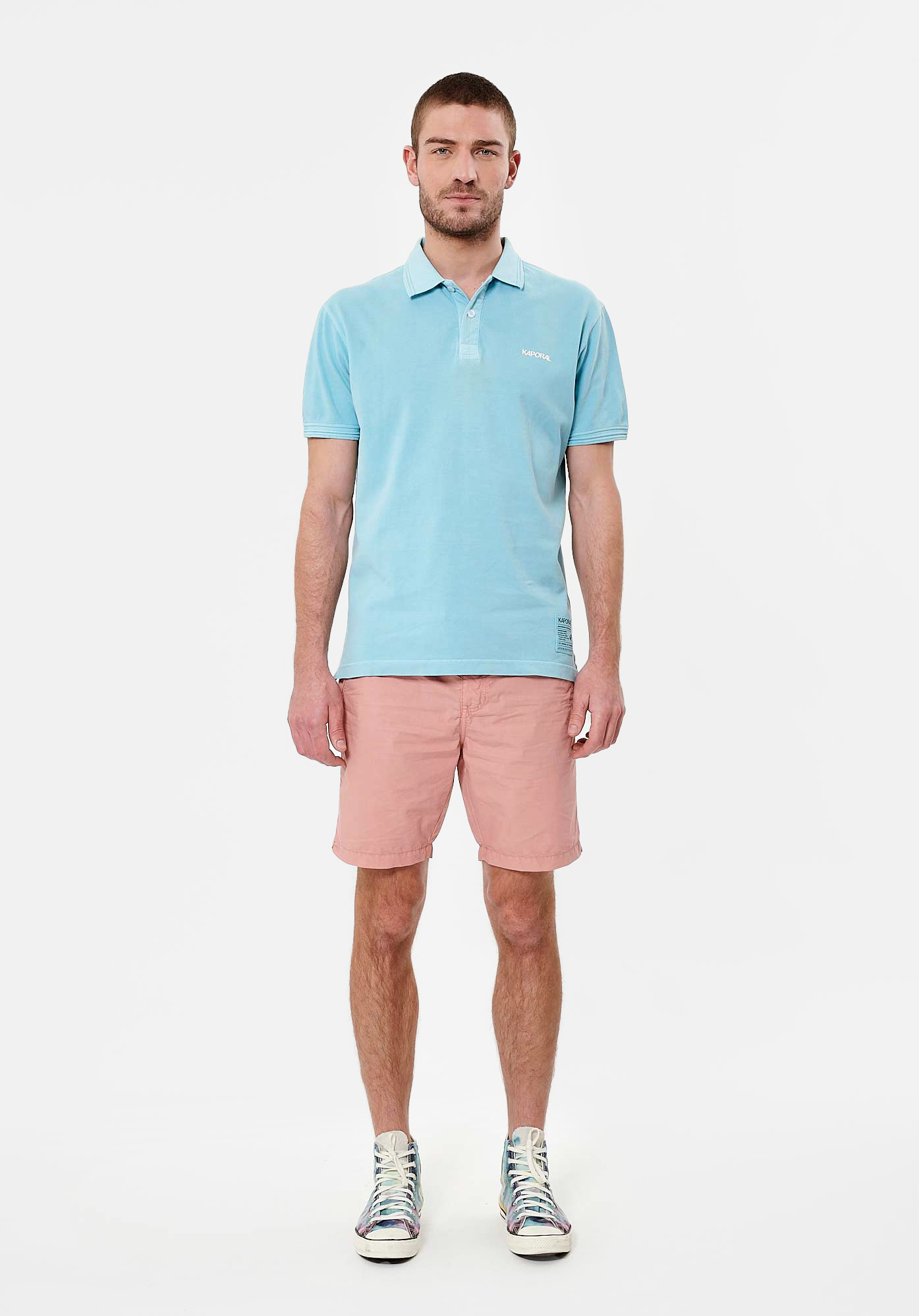 CORTO  Polo bleu Homme en 100% coton