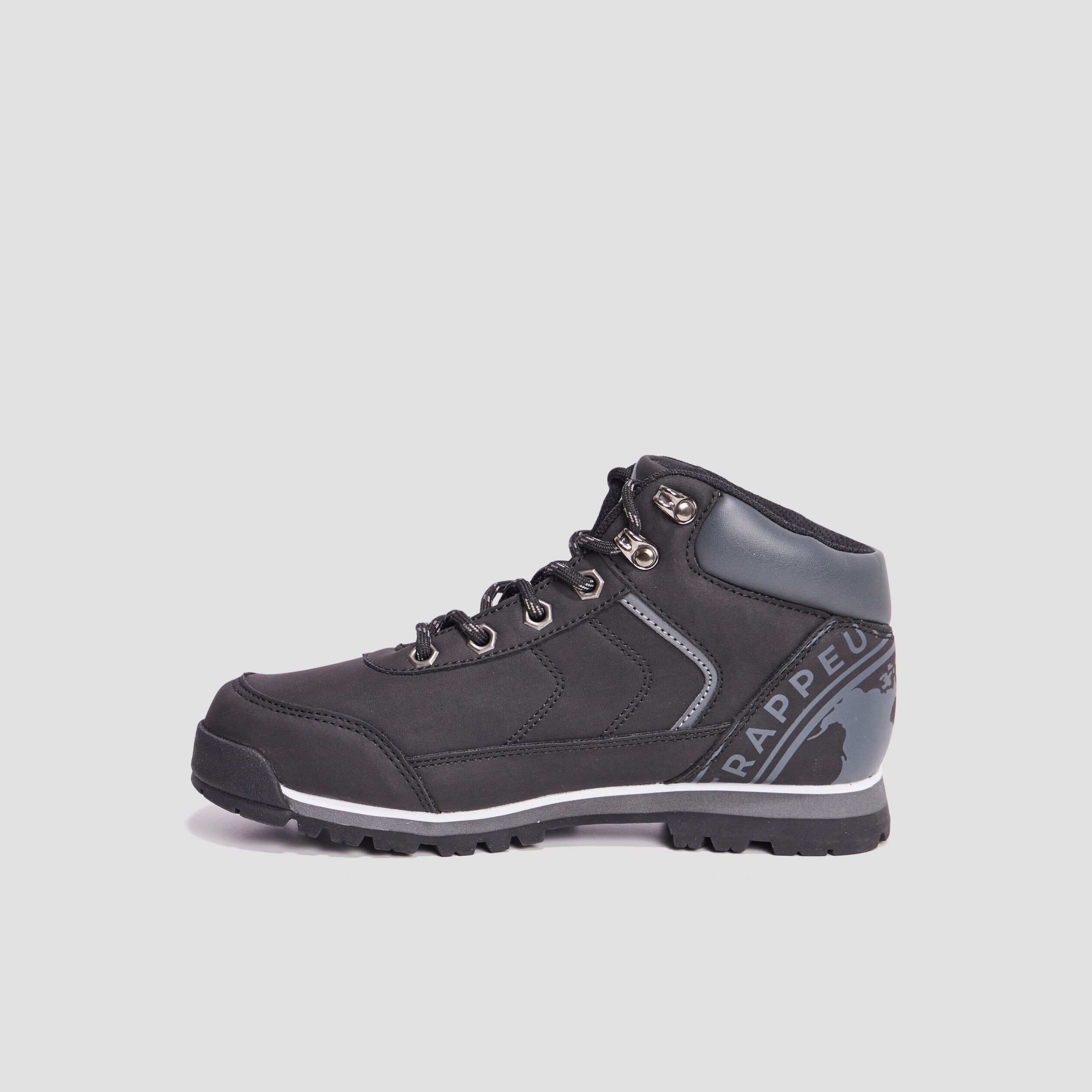 Bottines zippées lacets Trappeur Babino noir garçon | La Halle