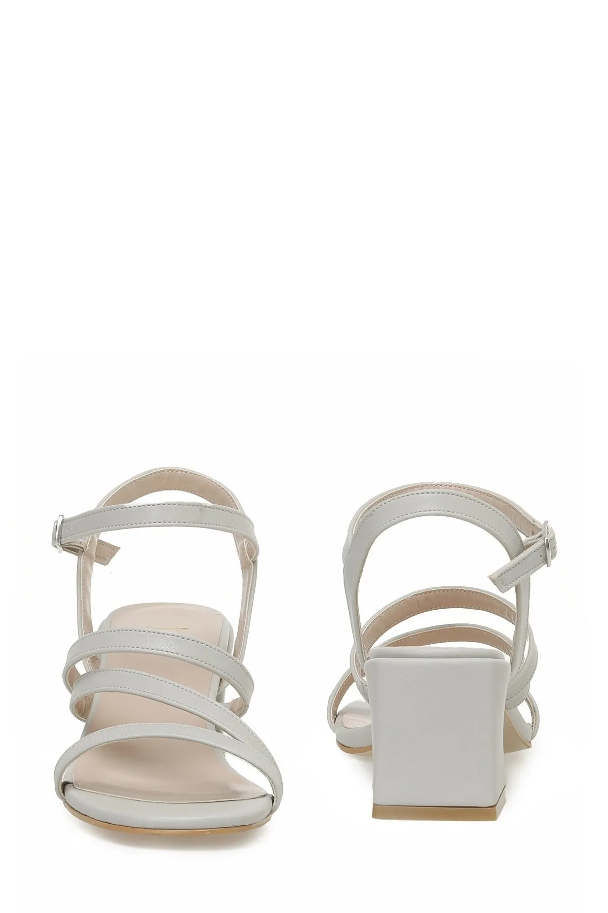 İnci  Leila 3fx Graue Damen-Sandalen mit Absatz