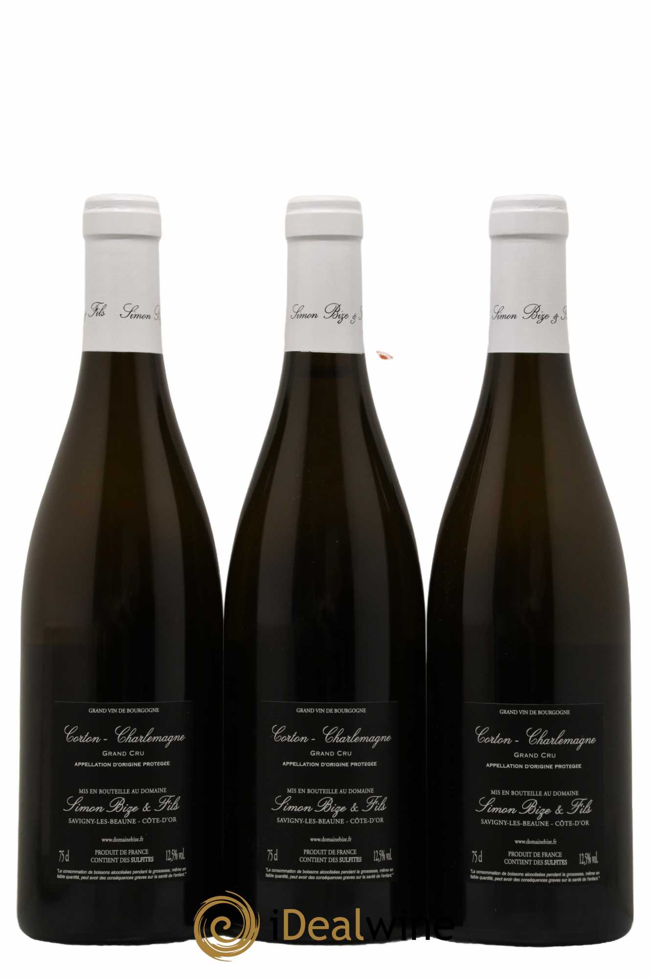 Corton-Charlemagne Grand Cru Simon Bize & Fils  2021 - Lot de 3 Bouteilles