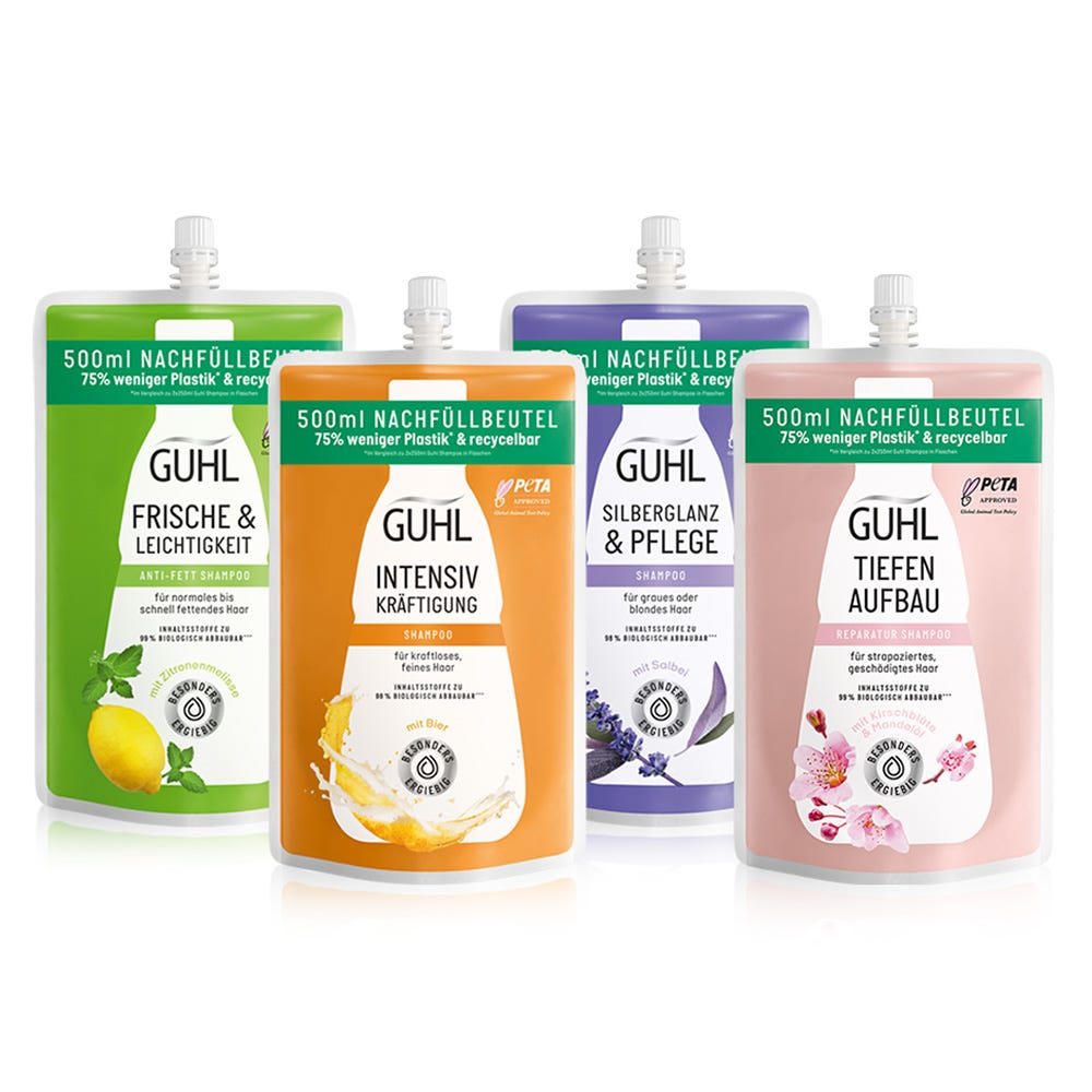 Guhl Frische & Leichtigkeit Shampoo Nachfüllbeutel 500 ml