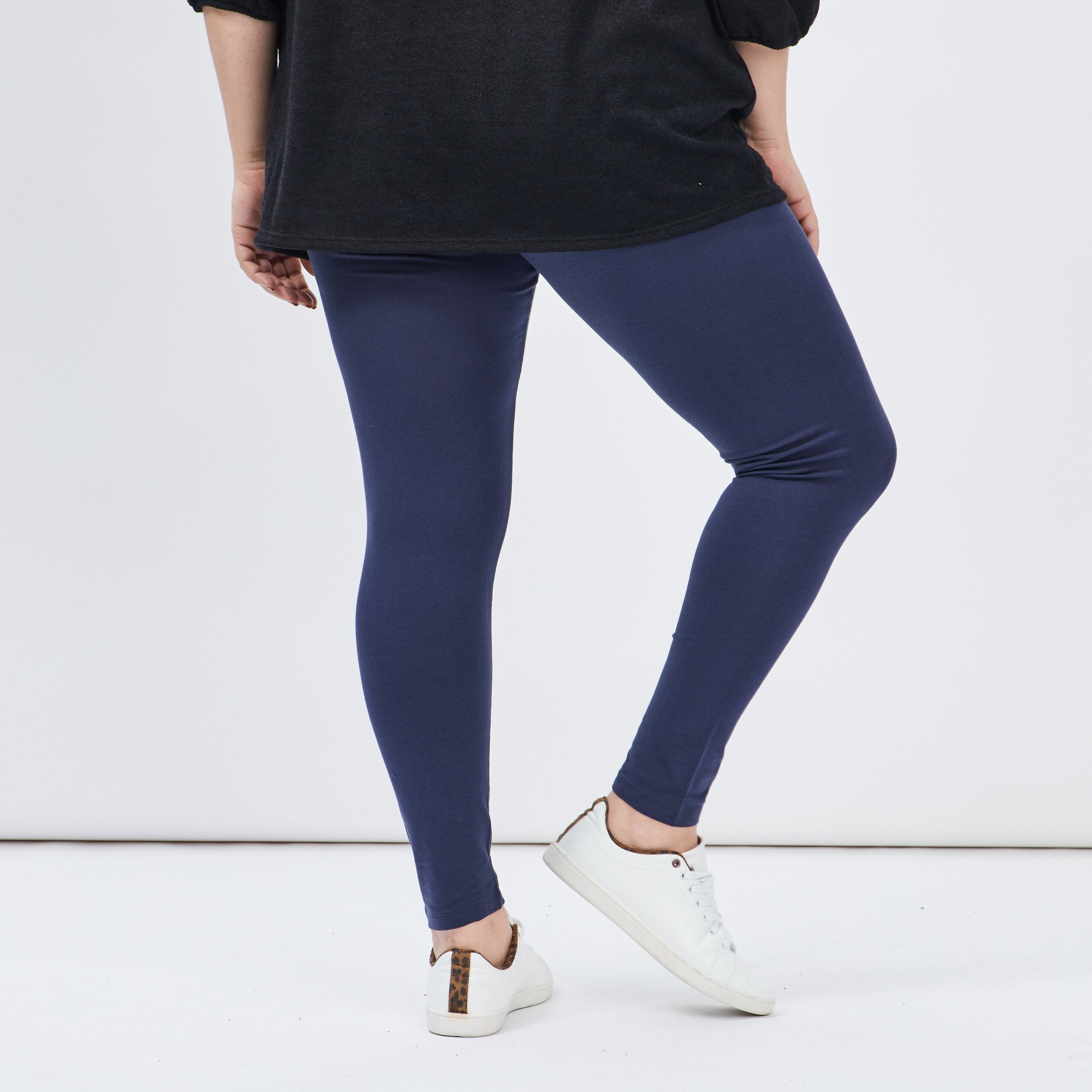 Legging bleu marine femme grande taille | La Halle