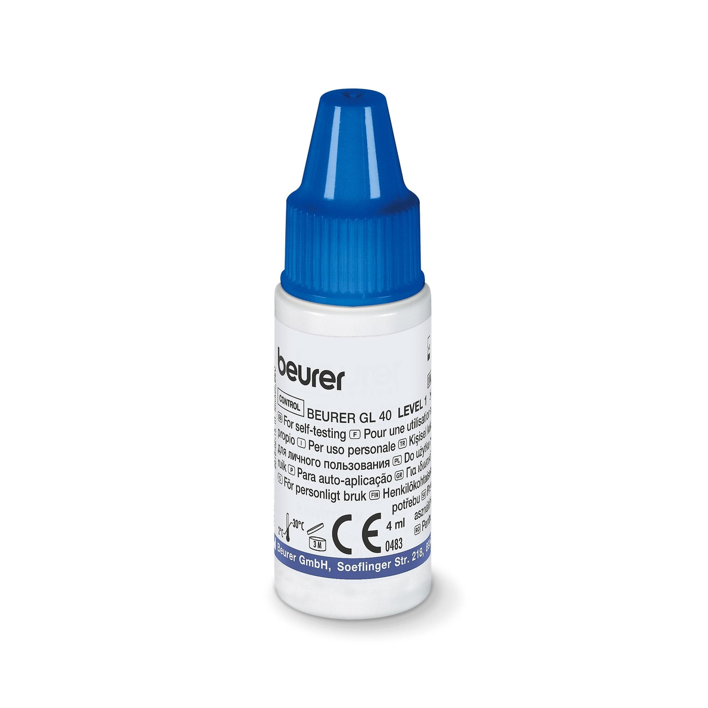 Beurer Kontrolllösung GL 40 LEVEL 1 + LEVEL 2-Kontrolllösung LEVEL 1 + LEVEL 2 für das Blutzuckermessgerät GL 40
