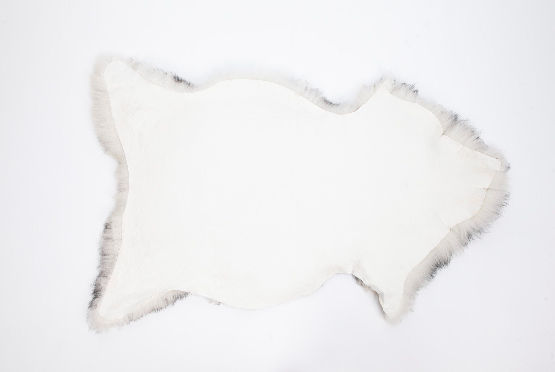 Fellteppich Pioniers Verkauf Schaffell Lammfell grau-stracciatella 110-119 cm, Pioniers Verkauf