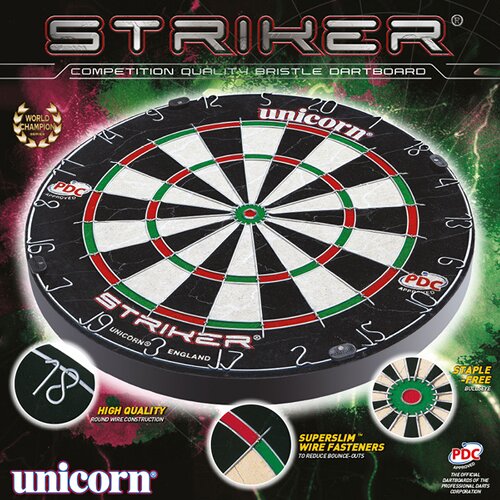 DARTBOARD UNICORN STRIKER BRISTLE BOARD