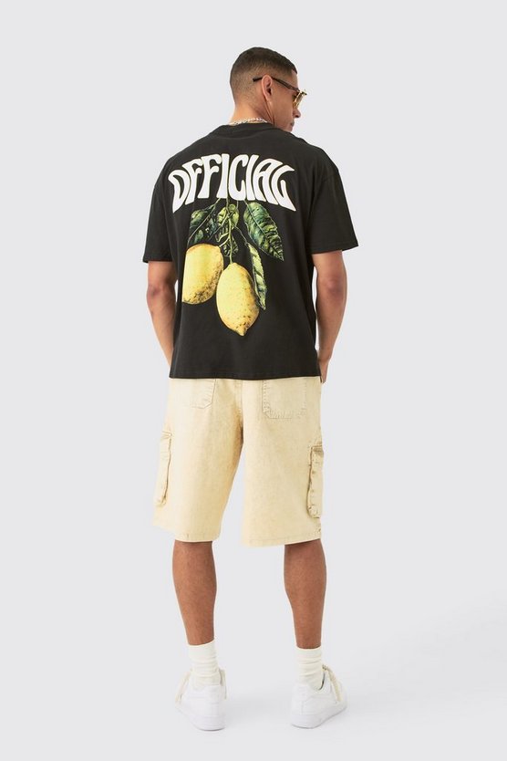 Oversize T-Shirt mit Official Zitronen-Print