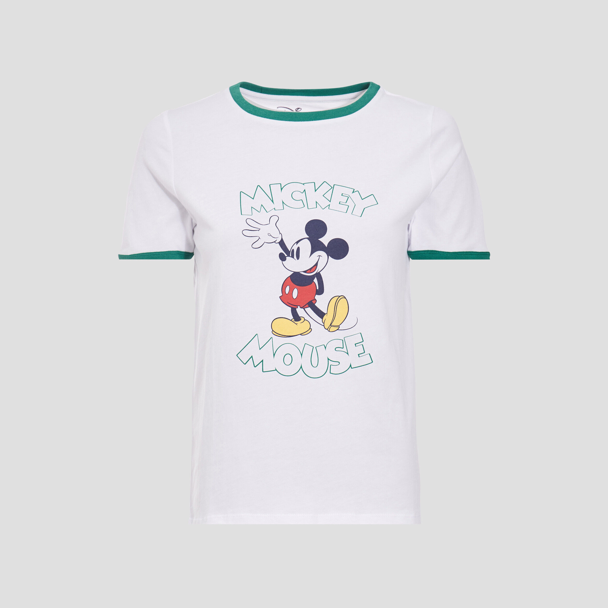 T-shirt manches courtes Mickey ecru femme | Cache Cache
