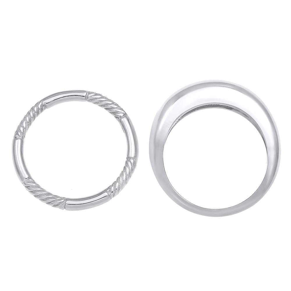 Elli Elli Bague Bague pour dames en argent sterling 925 plaqué or Bague