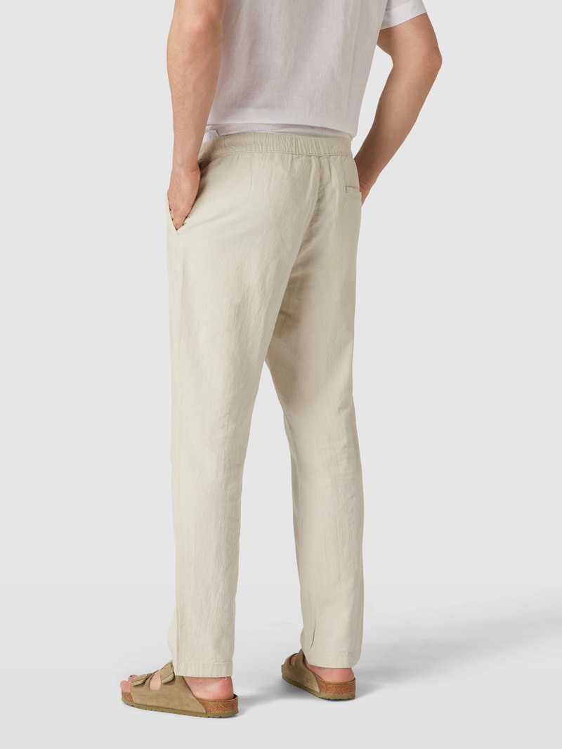 Hose mit Tunnelzug in offwhite meliert