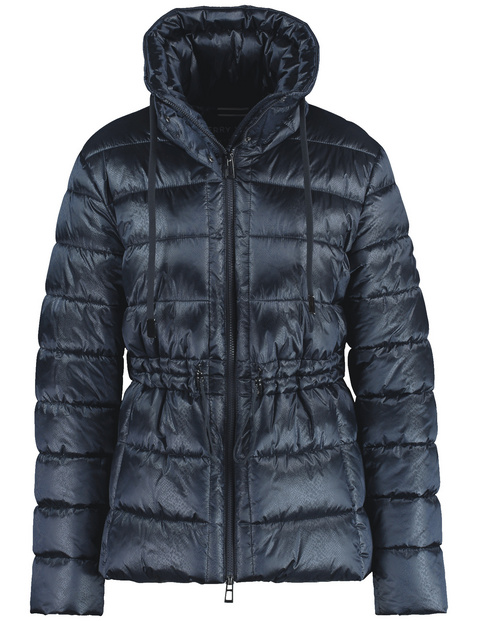 Gefütterte Outdoorjacke mit dezentem Snake Print