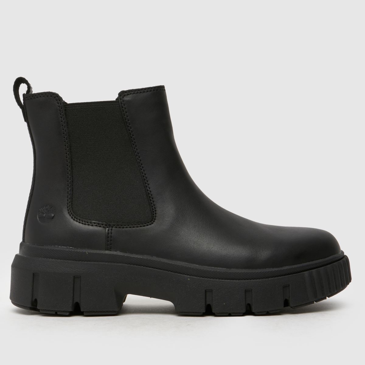 Timberland – Svarta chelsea-stövlar i grått