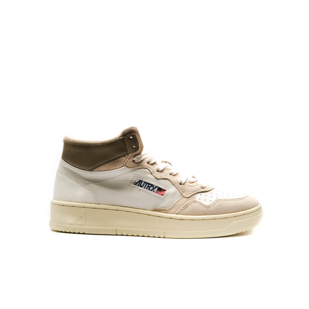 Autry High-Top- mit Label-Details AUMM GS06 / weiss