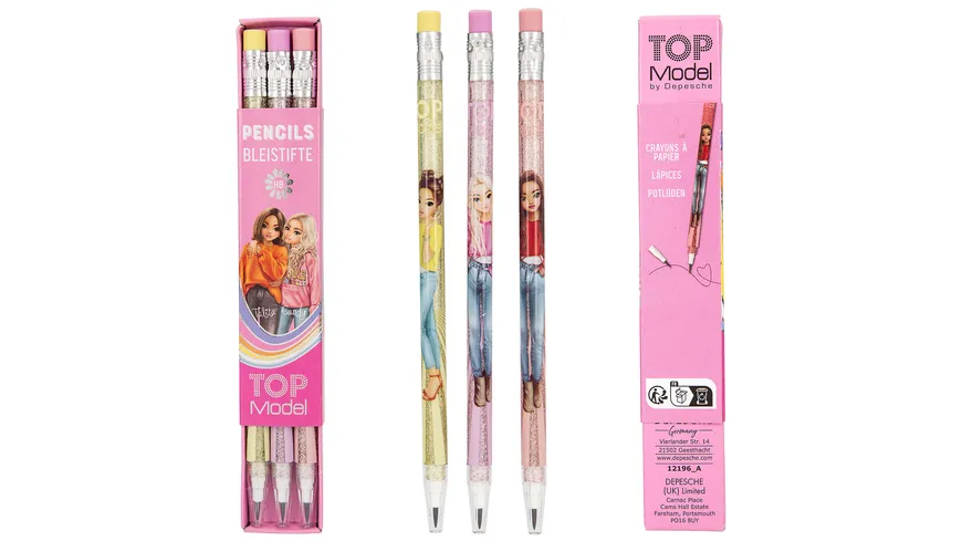 TOPModel Push Pencils sortiert